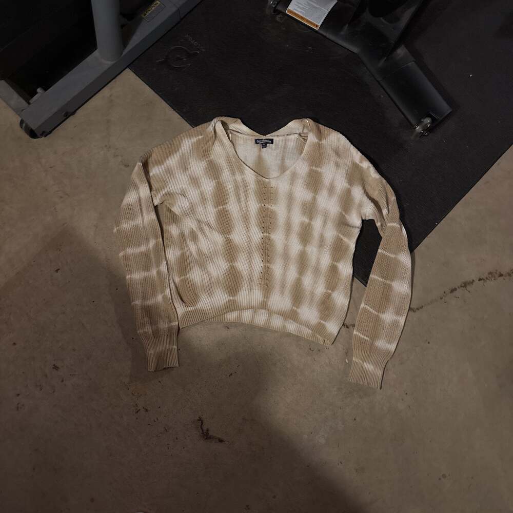 Freshman 1996 V-Neck Tie Dye Long Sleeve Sweater